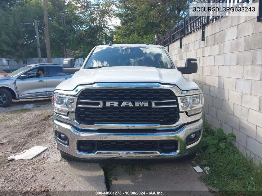 2023 Ram 2500 Big Horn VIN: 3C6UR5DL3PG633243 Lot: 40561273