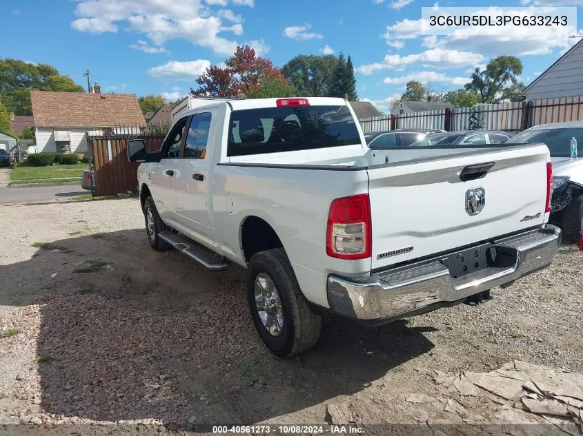 2023 Ram 2500 Big Horn VIN: 3C6UR5DL3PG633243 Lot: 40561273