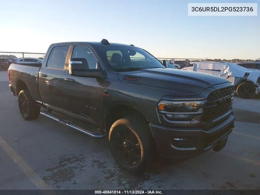 2023 Ram 2500 Big Horn 4X4 6'4 Box VIN: 3C6UR5DL2PG523736 Lot: 40841014