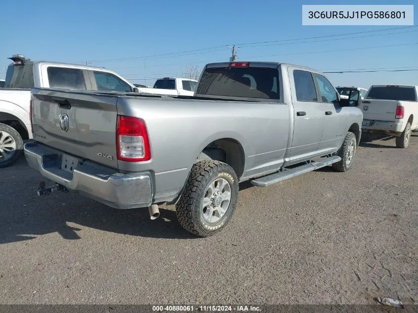 2023 Ram 2500 Big Horn 4X4 8' Box VIN: 3C6UR5JJ1PG586801 Lot: 40880061