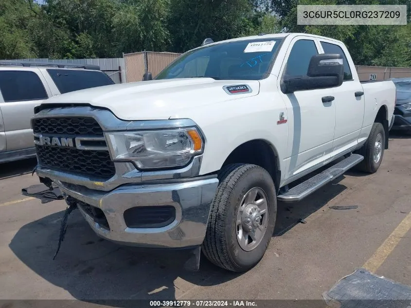 2024 Ram 2500 Tradesman 4X4 6'4 Box VIN: 3C6UR5CL0RG237209 Lot: 39912779