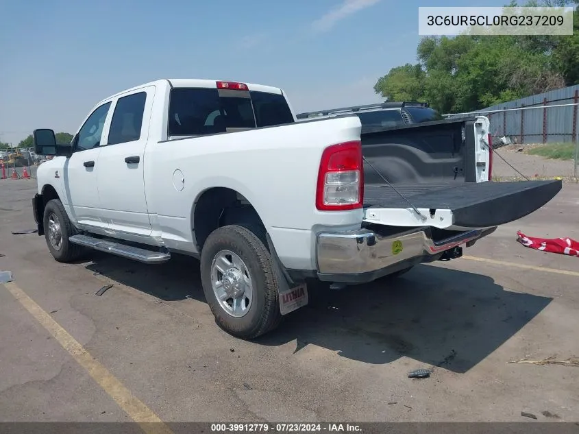 2024 Ram 2500 Tradesman 4X4 6'4 Box VIN: 3C6UR5CL0RG237209 Lot: 39912779