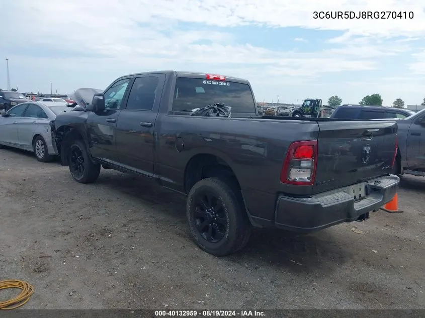 2024 Ram 2500 Big Horn 4X4 6'4 Box VIN: 3C6UR5DJ8RG270410 Lot: 40132959