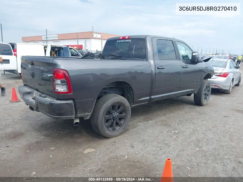 2024 Ram 2500 Big Horn 4X4 6'4 Box VIN: 3C6UR5DJ8RG270410 Lot: 40132959