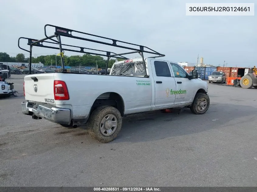 2024 Ram 2500 Tradesman VIN: 3C6UR5HJ2RG124661 Lot: 40288531