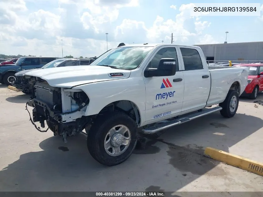 2024 Ram 2500 Tradesman VIN: 3C6UR5HJ8RG139584 Lot: 40381299