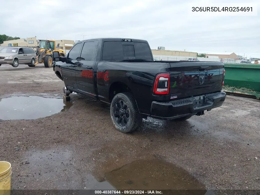 2024 Ram 2500 Big Horn 4X4 6'4 Box VIN: 3C6UR5DL4RG254691 Lot: 40387644