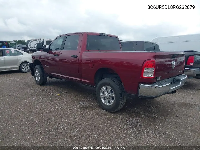 2024 Ram 2500 Big Horn VIN: 3C6UR5DL8RG262079 Lot: 40400875