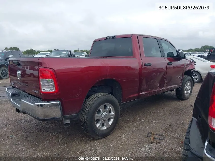 2024 Ram 2500 Big Horn VIN: 3C6UR5DL8RG262079 Lot: 40400875