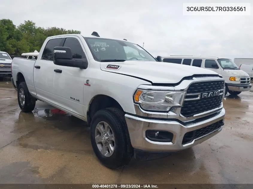 2024 Ram 2500 Big Horn VIN: 3C6UR5DL7RG336561 Lot: 40401278