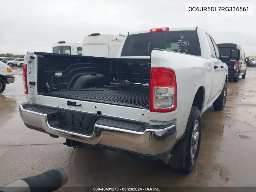 2024 Ram 2500 Big Horn VIN: 3C6UR5DL7RG336561 Lot: 40401278