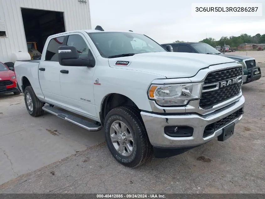 2024 Ram 2500 Big Horn VIN: 3C6UR5DL3RG286287 Lot: 40412885