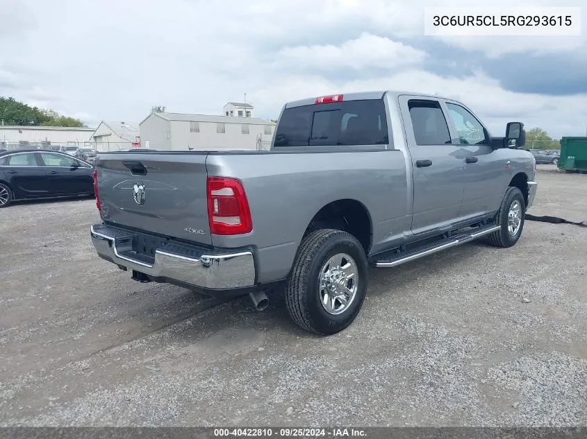 2024 Ram 2500 Tradesman 4X4 6'4 Box VIN: 3C6UR5CL5RG293615 Lot: 40422810