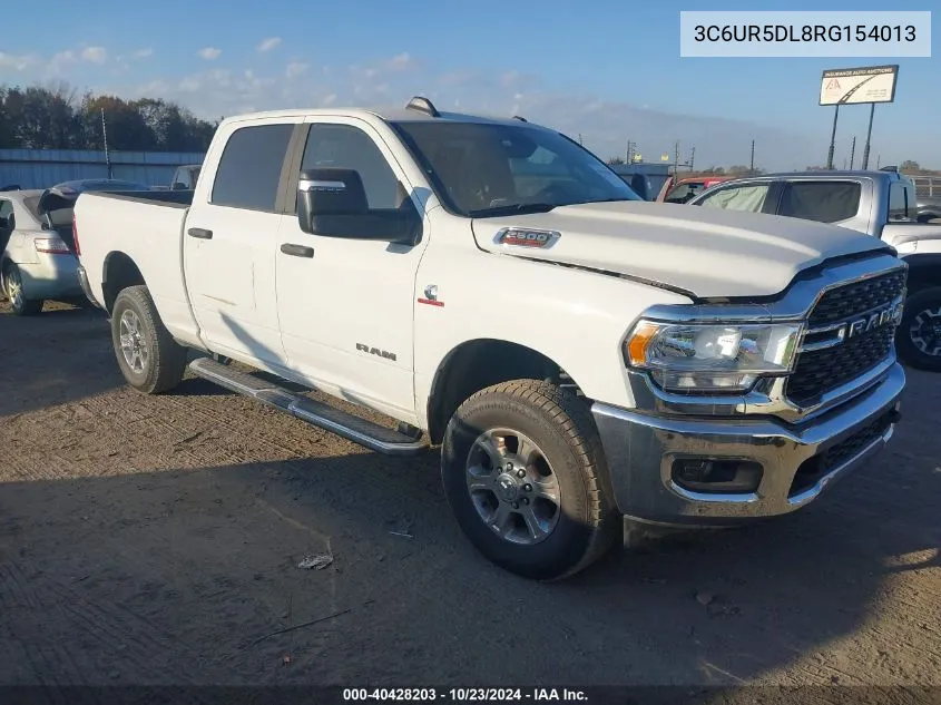 2024 Ram 2500 Big Horn 4X4 6'4 Box VIN: 3C6UR5DL8RG154013 Lot: 40428203