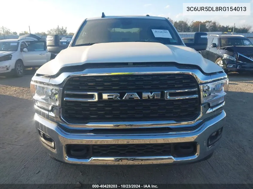 2024 Ram 2500 Big Horn 4X4 6'4 Box VIN: 3C6UR5DL8RG154013 Lot: 40428203