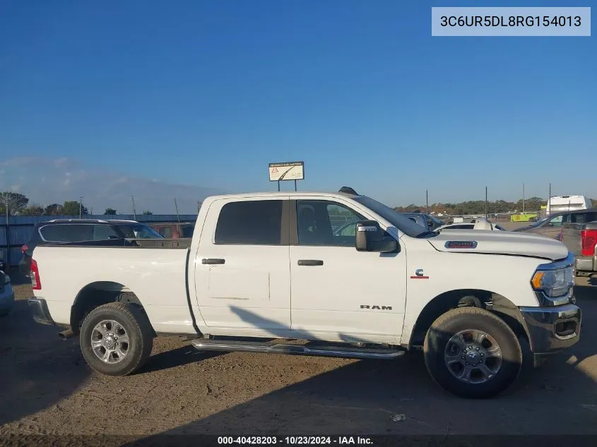 2024 Ram 2500 Big Horn 4X4 6'4 Box VIN: 3C6UR5DL8RG154013 Lot: 40428203