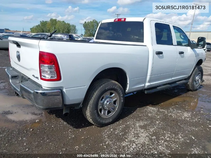 2024 Ram 2500 Tradesman 4X4 6'4 Box VIN: 3C6UR5CJ1RG181473 Lot: 40429495