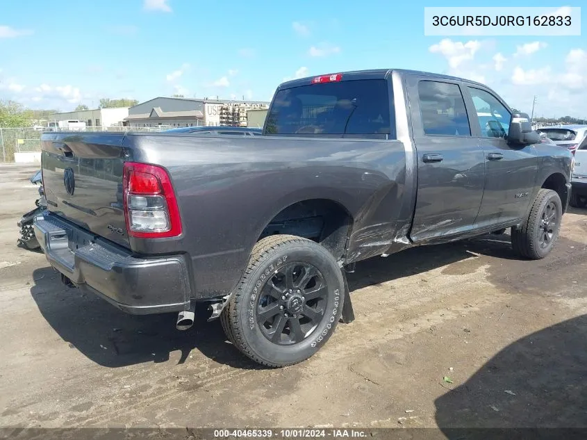 2024 Ram 2500 Big Horn 4X4 6'4 Box VIN: 3C6UR5DJ0RG162833 Lot: 40465339