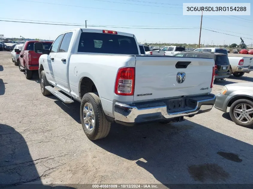 2024 Ram 2500 Big Horn VIN: 3C6UR5DL3RG154288 Lot: 40581009