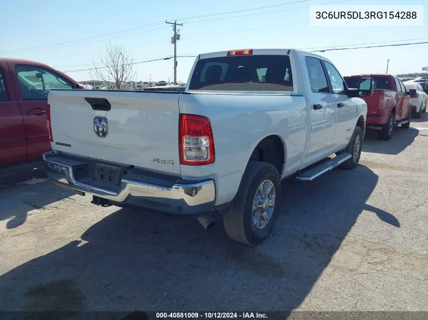 2024 Ram 2500 Big Horn VIN: 3C6UR5DL3RG154288 Lot: 40581009