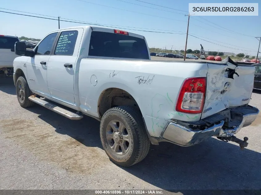 2024 Ram 2500 Big Horn 4X4 6'4 Box VIN: 3C6UR5DL0RG286263 Lot: 40618596