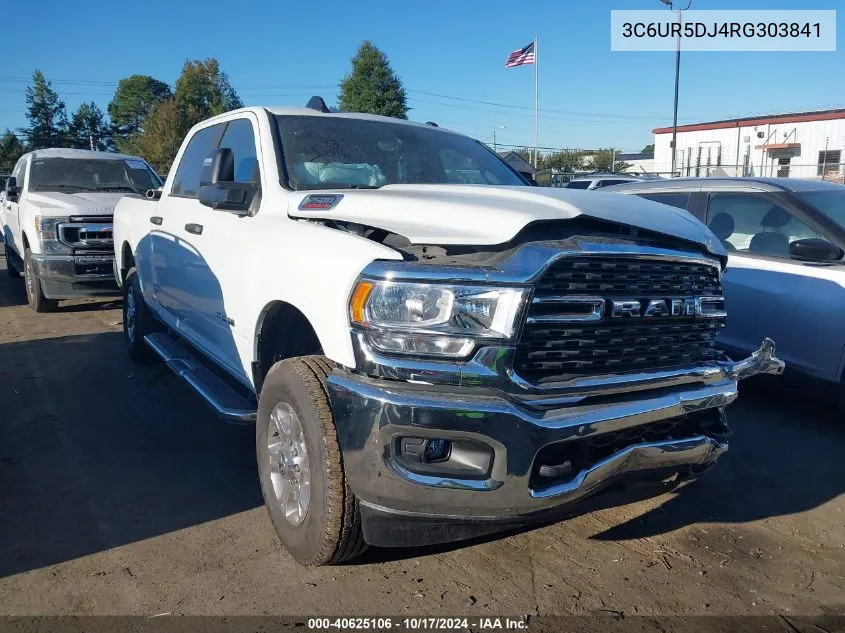 2024 Ram 2500 Big Horn 4X4 6'4 Box VIN: 3C6UR5DJ4RG303841 Lot: 40625106