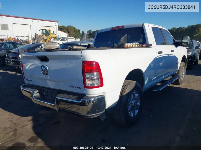 2024 Ram 2500 Big Horn 4X4 6'4 Box VIN: 3C6UR5DJ4RG303841 Lot: 40625106