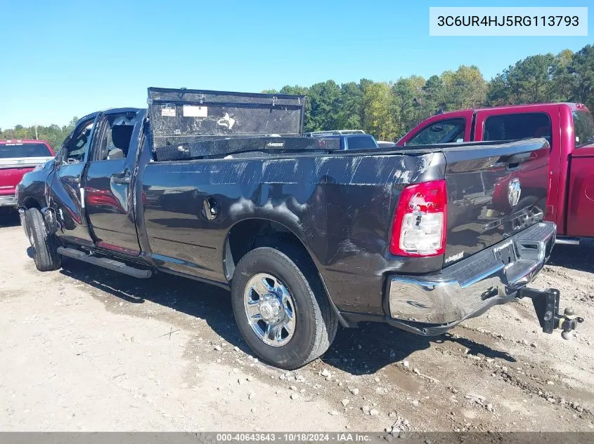 2024 Ram 2500 Tradesman 4X2 8' Box VIN: 3C6UR4HJ5RG113793 Lot: 40643643