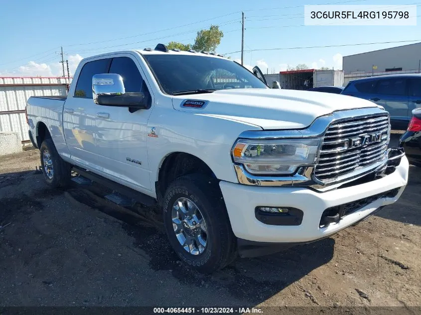 2024 Ram 2500 Laramie 4X4 6'4 Box VIN: 3C6UR5FL4RG195798 Lot: 40654451