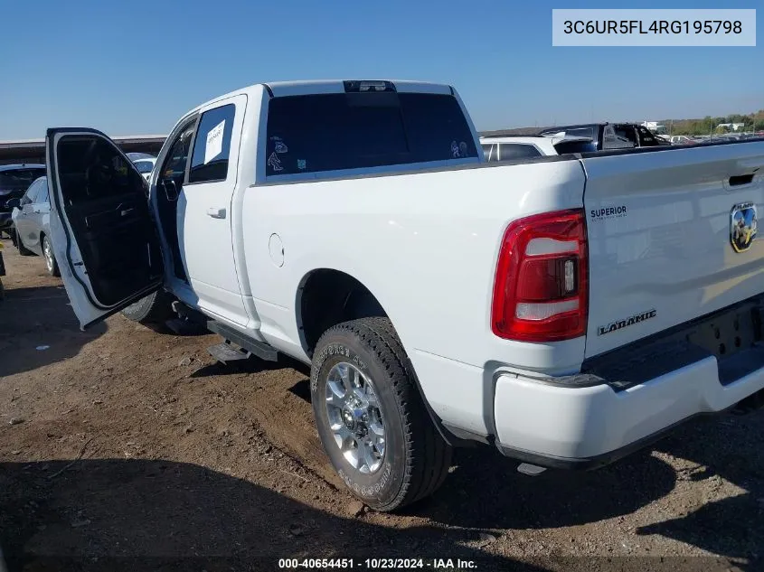 2024 Ram 2500 Laramie 4X4 6'4 Box VIN: 3C6UR5FL4RG195798 Lot: 40654451