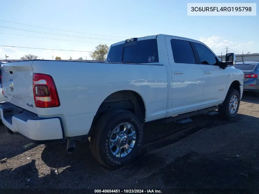 2024 Ram 2500 Laramie 4X4 6'4 Box VIN: 3C6UR5FL4RG195798 Lot: 40654451