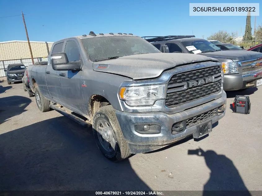 2024 Ram 2500 Tradesman VIN: 3C6UR5HL6RG189322 Lot: 40679021