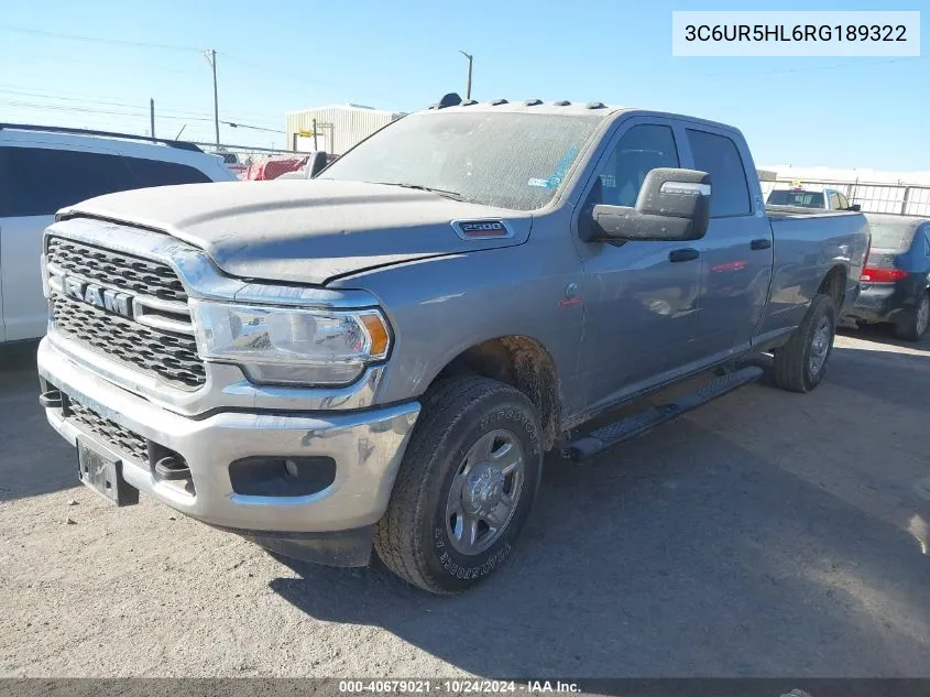 2024 Ram 2500 Tradesman VIN: 3C6UR5HL6RG189322 Lot: 40679021