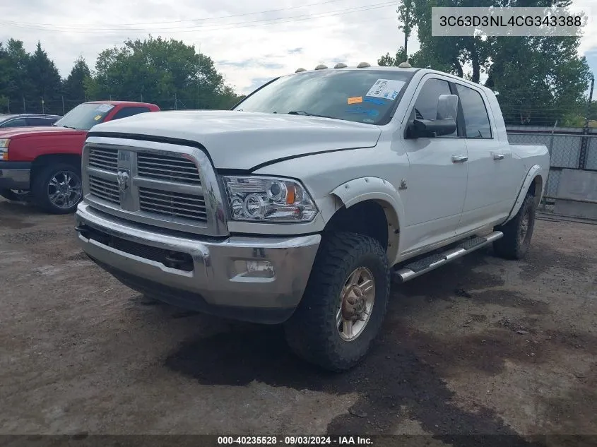 3C63D3NL4CG343388 2012 Ram 3500 Laramie Longhorn/Limited Edition