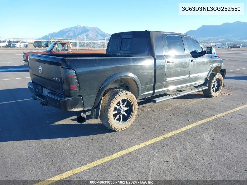 2012 Ram 3500 Longhorn VIN: 3C63D3NL3CG252550 Lot: 40631055