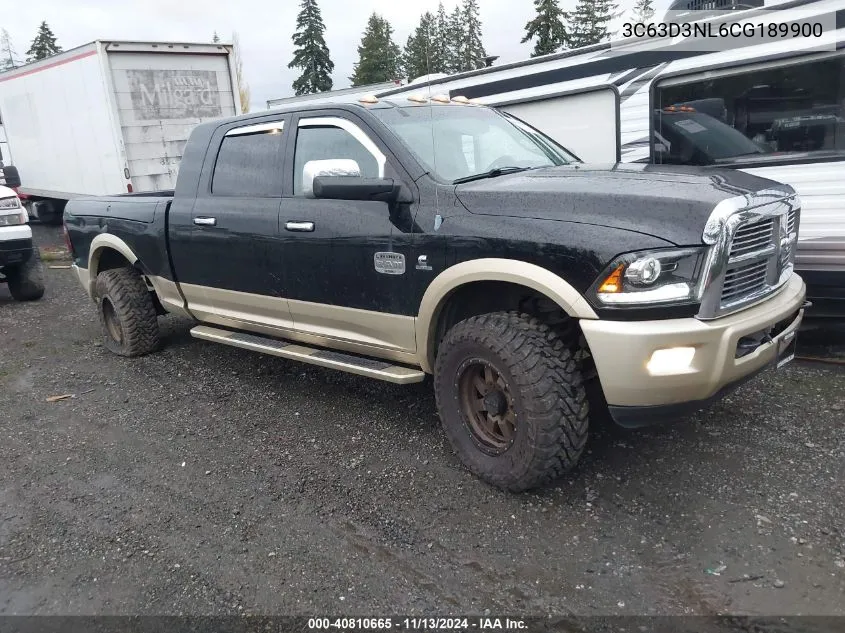 2012 Ram 3500 Laramie Longhorn VIN: 3C63D3NL6CG189900 Lot: 40810665