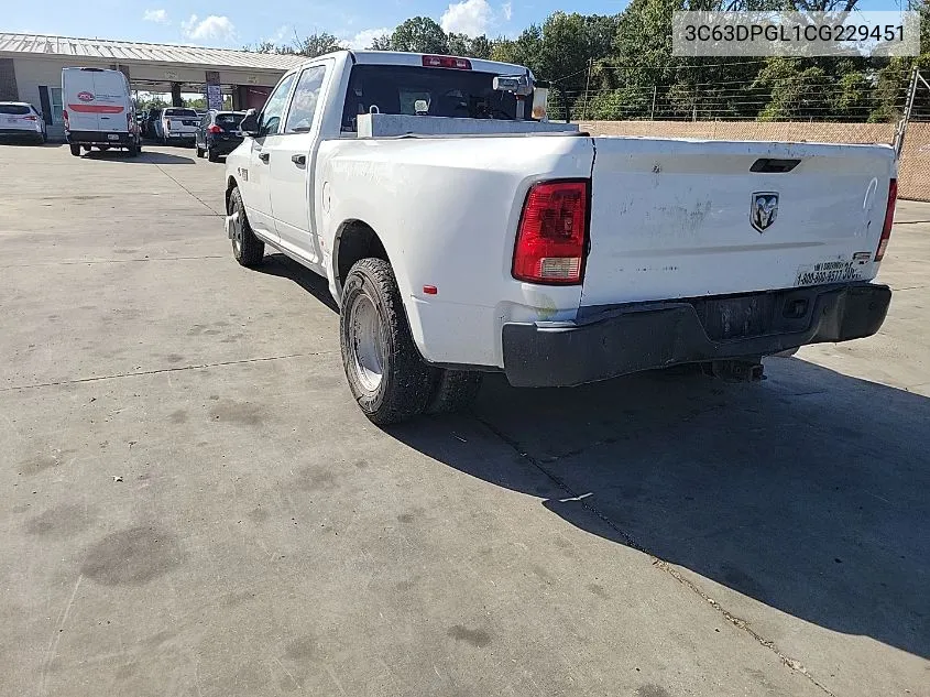 2012 Ram 3500 St VIN: 3C63DPGL1CG229451 Lot: 40896971