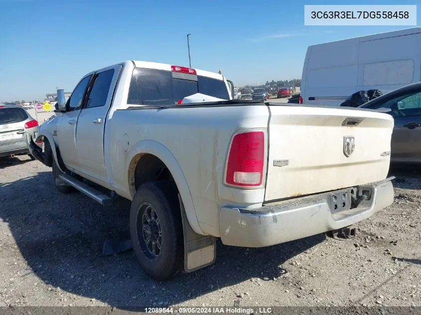 2013 Ram 3500 Laramie VIN: 3C63R3EL7DG558458 Lot: 12089544