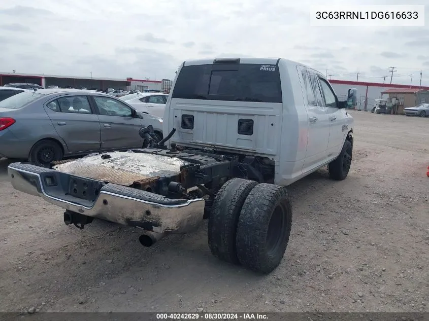 2013 Ram 3500 Laramie Longhorn VIN: 3C63RRNL1DG616633 Lot: 40242629