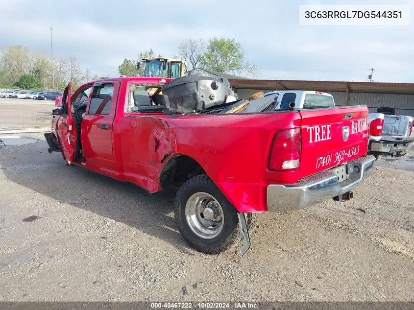 2013 Ram 3500 Tradesman VIN: 3C63RRGL7DG544351 Lot: 40467222