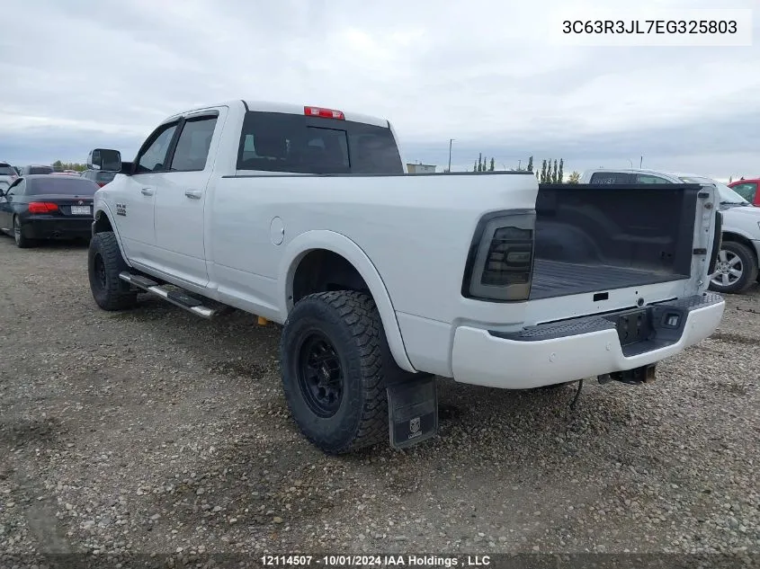 2014 Ram 3500 Laramie VIN: 3C63R3JL7EG325803 Lot: 12114507