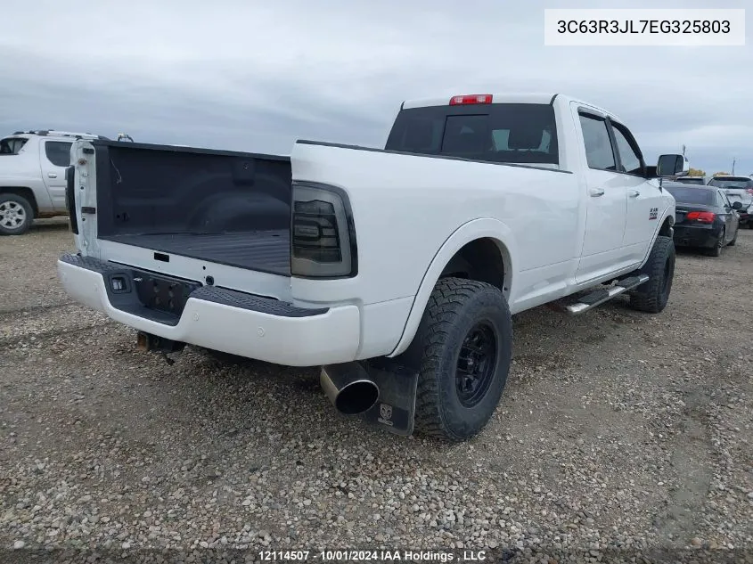 2014 Ram 3500 Laramie VIN: 3C63R3JL7EG325803 Lot: 12114507