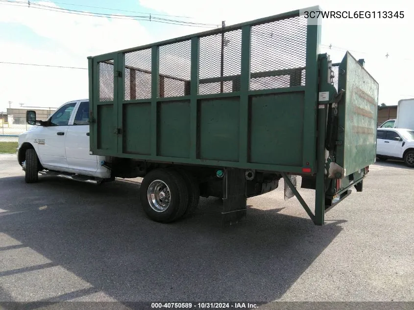 2014 Ram 3500 VIN: 3C7WRSCL6EG113345 Lot: 40750589