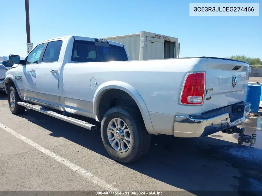 2014 Ram 3500 Laramie VIN: 3C63R3JL0EG274466 Lot: 40771554