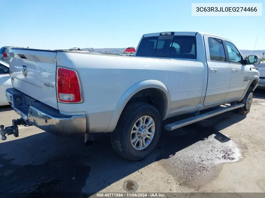 2014 Ram 3500 Laramie VIN: 3C63R3JL0EG274466 Lot: 40771554