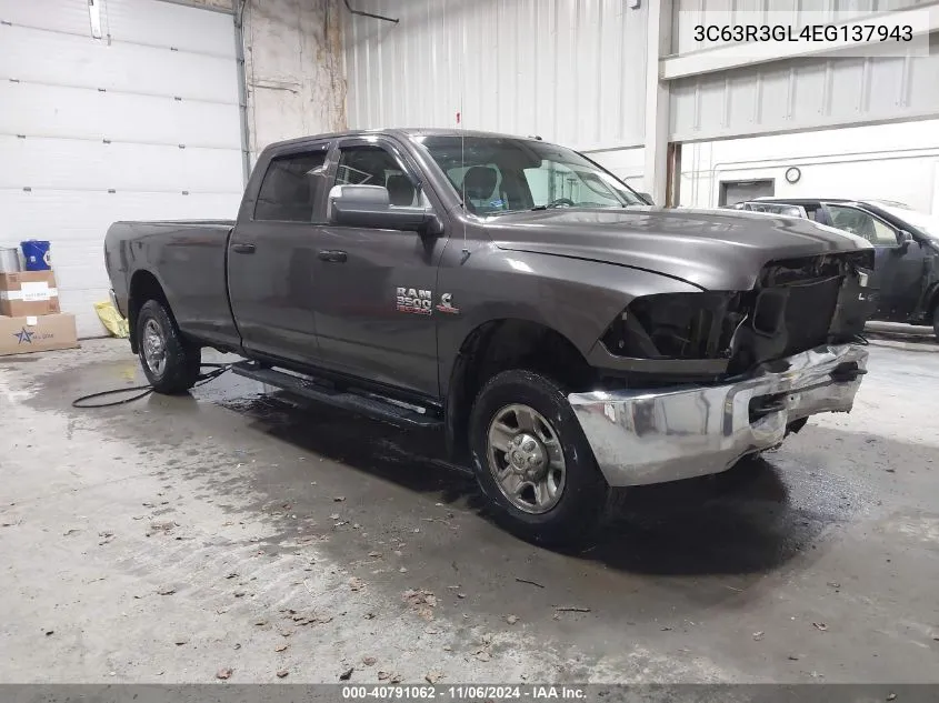 2014 Ram 3500 St VIN: 3C63R3GL4EG137943 Lot: 40791062