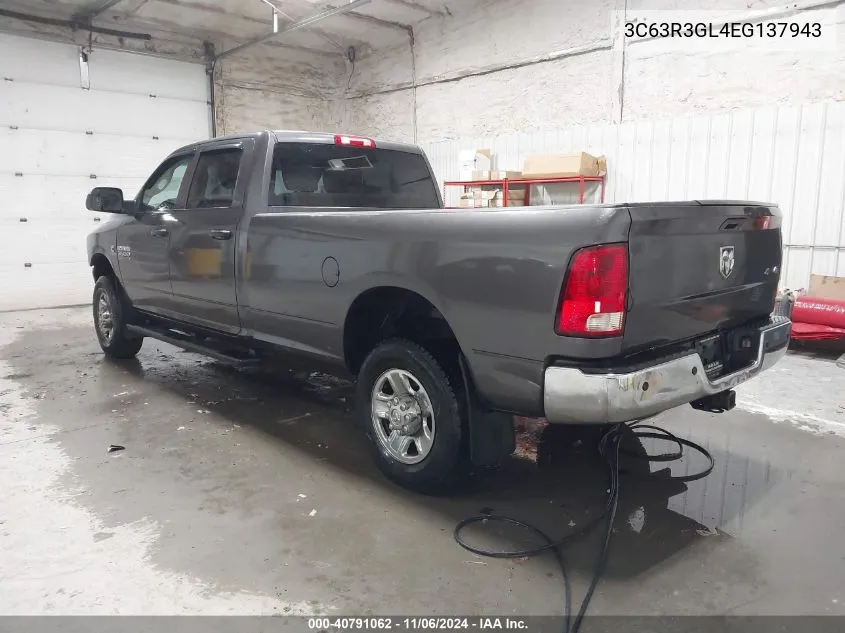 2014 Ram 3500 St VIN: 3C63R3GL4EG137943 Lot: 40791062