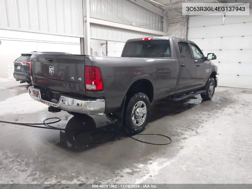 2014 Ram 3500 St VIN: 3C63R3GL4EG137943 Lot: 40791062