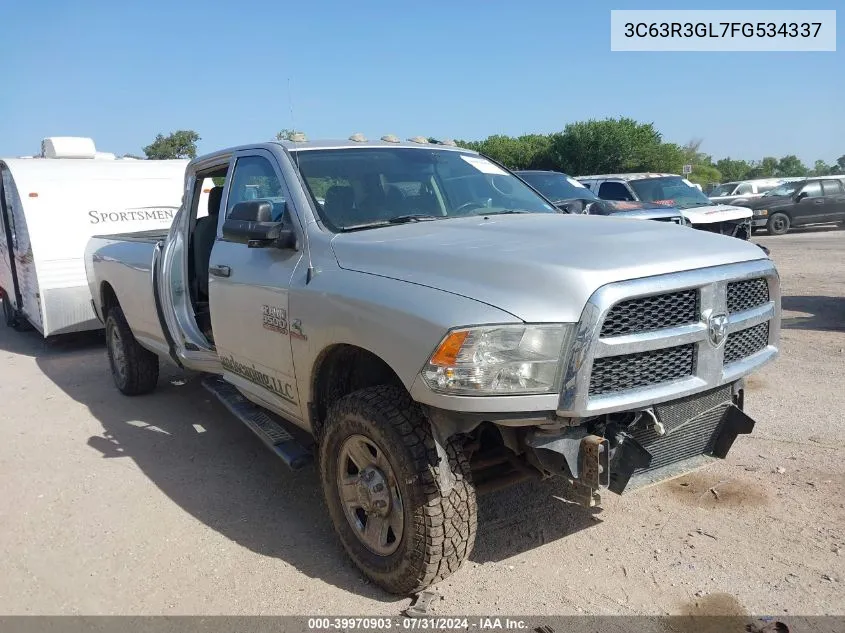 2015 Ram 3500 Tradesman VIN: 3C63R3GL7FG534337 Lot: 39970903