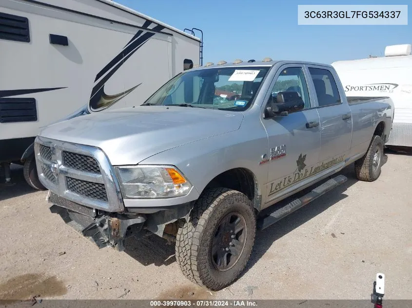 2015 Ram 3500 Tradesman VIN: 3C63R3GL7FG534337 Lot: 39970903